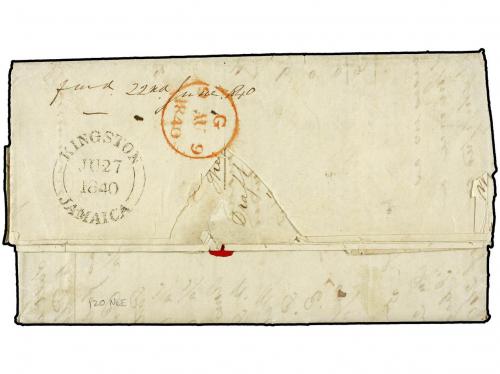 ✉ COLOMBIA. 1840 (May 6). Entire letter-interesting content