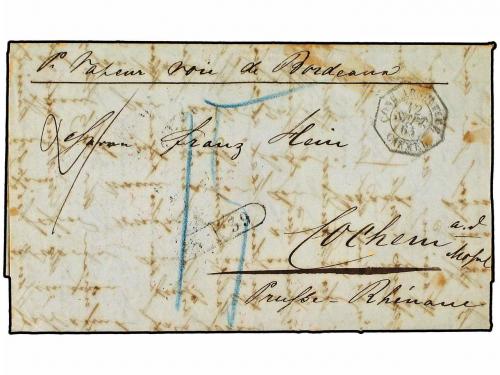 ✉ ARGENTINA. Ed. . 1865 (Sept 12). BUENOS AIRES to GERMANY. 