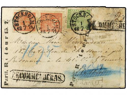 ✉ SUECIA. 1871 (June 21). Original letter from a Notary in