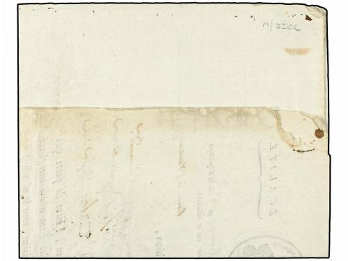 ✉ LUXEMBURGO. 1796. Printed entire letter from Paris to Capt