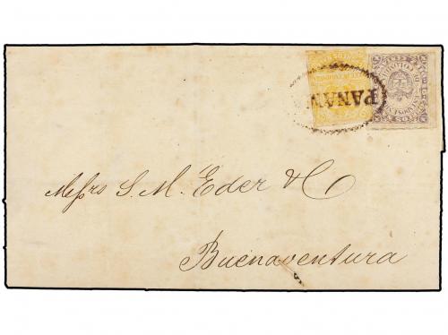✉ PANAMA. 1874 (March 27). Entire letter on ´Hamburg-Amerik