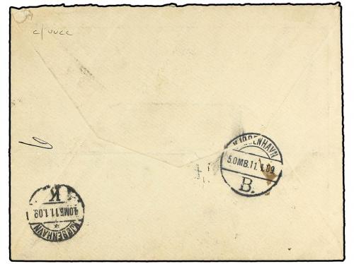 ✉ ISLANDIA. Sc. 80-85. 1908 (Dec 22). Registered cover to C