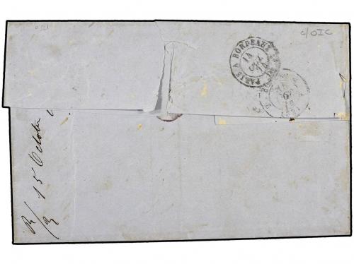 ✉ MARTINICA. 1874 (Sept 28). Double rate cover from ST. PIE