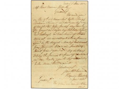 ✉ CANADA. 1812 (June 3). Entire letter written from QUEBEC