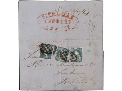 ✉ ANTILLAS DANESAS. 1864 (Dec. 23). Cover from ST. THOMAS t