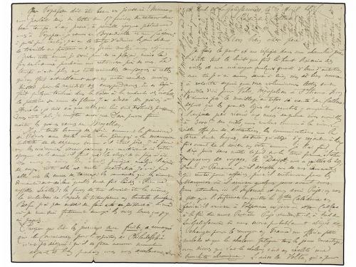 ✉ PERU. 1875 (6 Abril). Carta completa con texto escrita en 