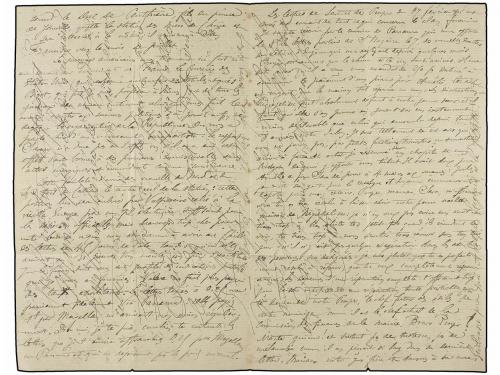 ✉ PERU. 1875 (6 Abril). Carta completa con texto escrita en 