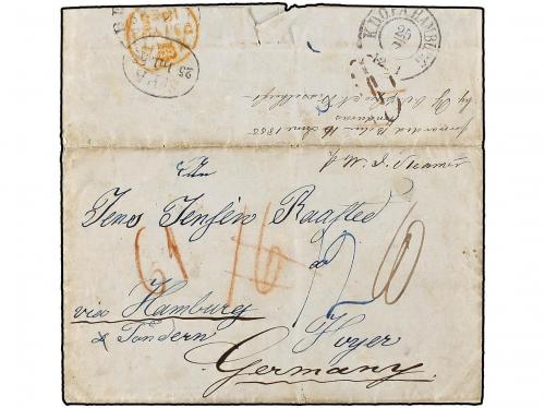✉ GUATEMALA. 1855 (May 15). Entire letter written from SAN