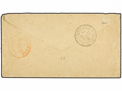 ✉ TAILANDIA. 1885 (January). INCOMING MAIL. Letter franked w