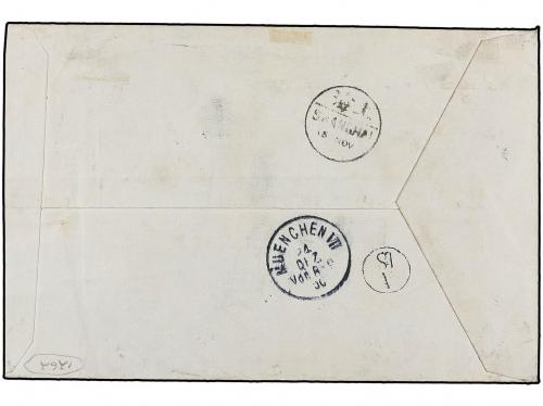 ✉ CHINA. 1900. KIUKIANG to GERMANY. Envelope franked with f