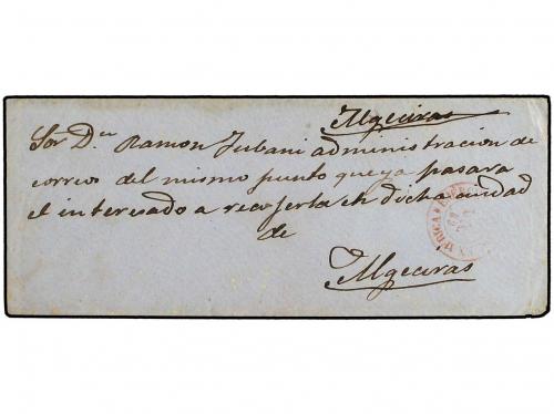 ✉ COLONIAS ESPAÑOLAS: MARRUECOS. 1859. Sobre circulado a ALG