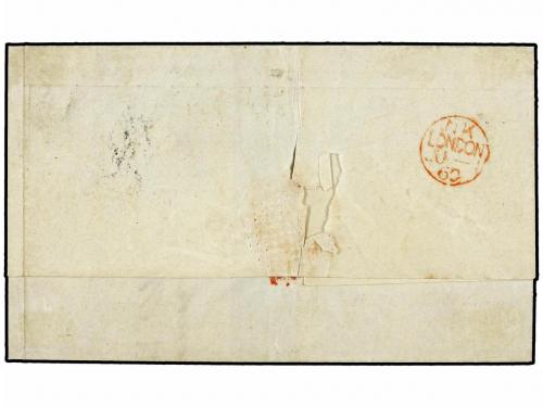 ✉ GRAN BRETAÑA. 1860. Carta de HALIFAX (Gran Bretaña) a MAZA