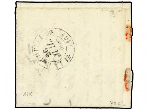 ✉ CANADA. 1833. Transatlantic mail from MONTREAL (text on e