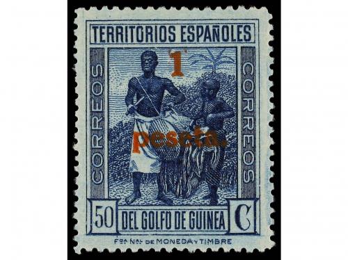 * COLONIAS ESPAÑOLAS: GUINEA. Ed. NE 12d. 1 pta. s. 50 cts. 