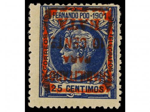 * COLONIAS ESPAÑOLAS: GUINEA. Ed. B6hi. 10 cent. s. 25 cts. 