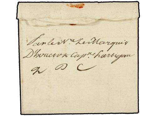 ✉ MARTINICA. 1770 (3 Octubre). FORT ROYAL a NANTES. Marca d