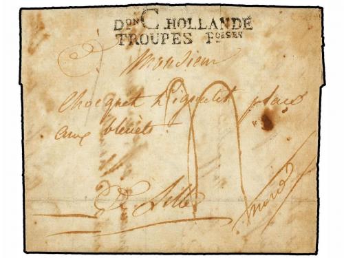 ✉ HOLANDA. 1813. De VEUYTEE? (the text refers to Maishield) 