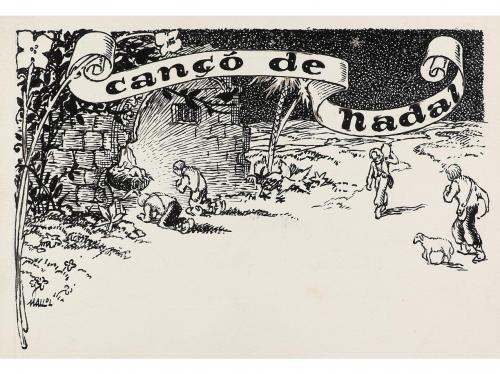 1930 ca. ORIGINAL ARTÍSTICO. MALLOL (atribuido):. CANÇÓ DE N