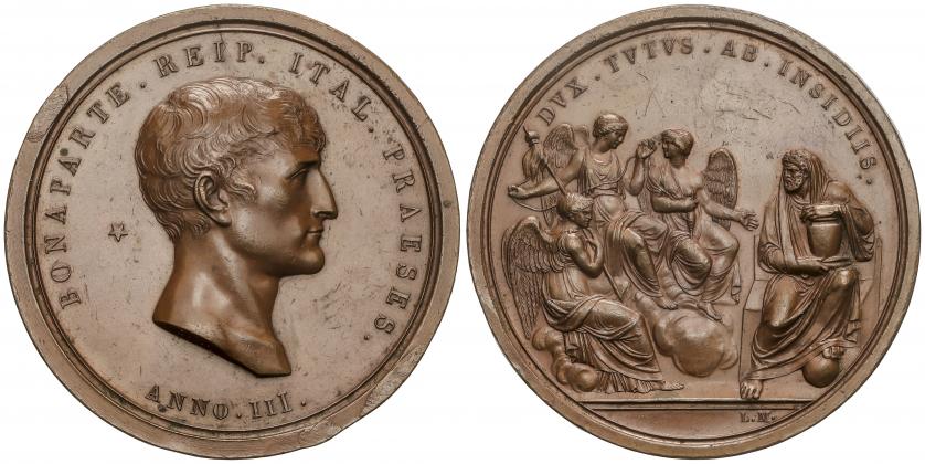 ITALIA. Medalla. Anno III (1800). NAPOLEÓN BONAPARTE. CONSUL