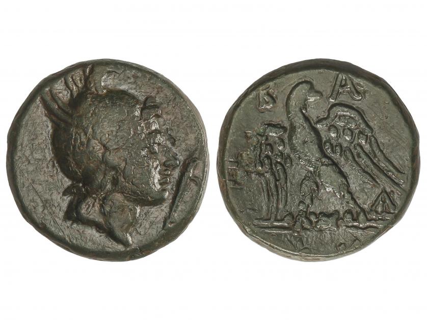 MONEDAS GRIEGAS. AE 20. 179-168 a.C. PERSEO. MACEDONIA. Anv.