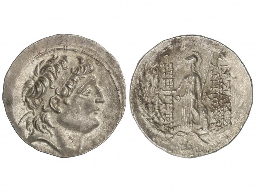 MONEDAS GRIEGAS. Tetradracma. 138-129 a.C. ANTÍOCO VII. REYE