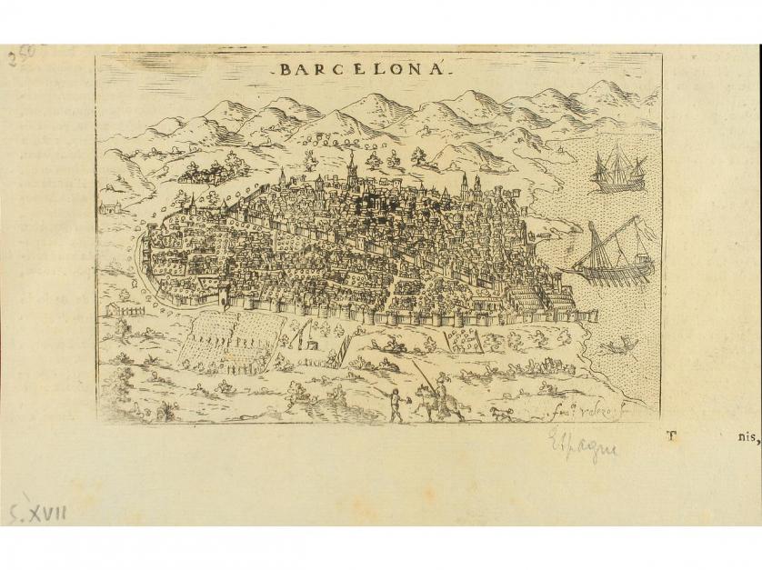 [1713]. GRABADO. (BARCELONA). VALERO, FRANCISCO:. BARCELONA